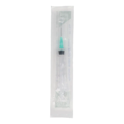 NexaPeptide 3ml sterile lab syringe with clear plastic barrel and plunger, used for precise liquid measurement in laboratories.