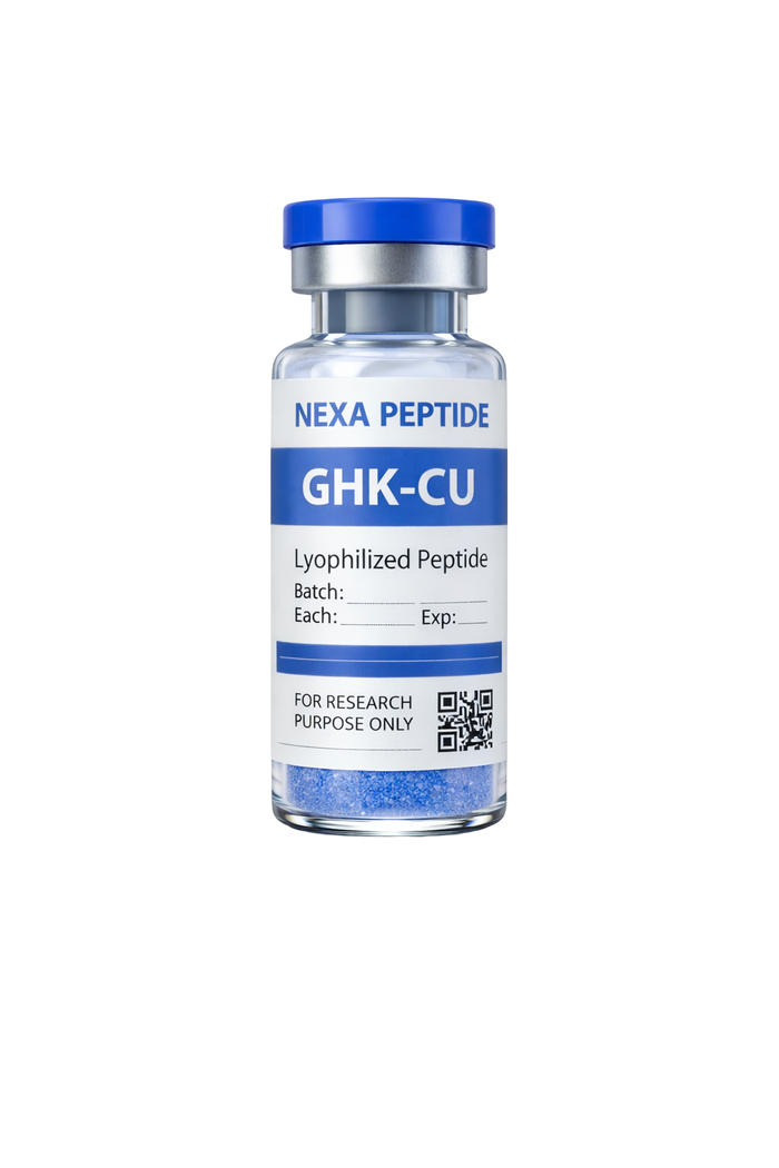 GHK-Cu 50mg-100mg – Grado de pureza para investigación 99.68% | NexaPeptide