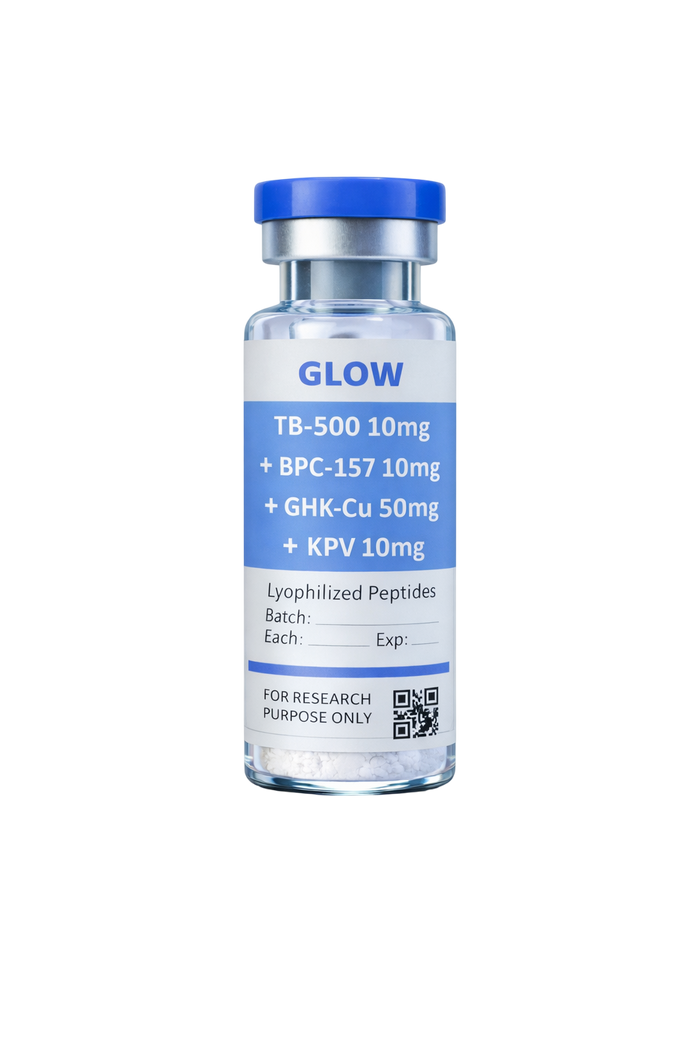 Glow TB500 10mg + BPC-157 10mg + GHK-CU 50mg + KVP 10mg